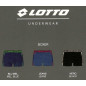 Boxer Lotto cotone bielastico colorato tinta unita con bande Lotto 1292