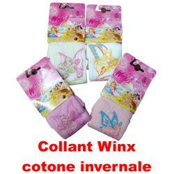 Collant Winx invernali calzamaglia pesante per bimba in 100% caldo cotone Winx Big