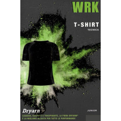 Maglia tecnica mezza manica per ragazzi palestra e jogging Dryarn traspirante batteriostatico WRK381