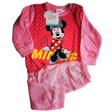 Pigiama caldo cotone invernale baby Walt Disney Minnie 4143