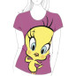 T-shirt donna manica corta Looney Tunes Titti fuxia