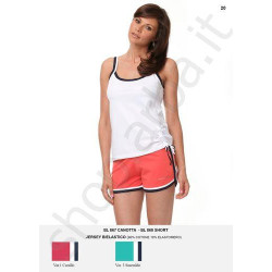 Pantaloncino sportivo donna con bordo cotone BL868 misura L