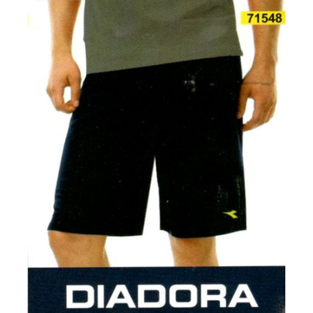 Pantalone a bermuda corto per uomo maglina di cotone Diadora 71548 BLU