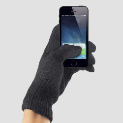 Guanti touch screen per donna elasticizzati tinta unita 850TS