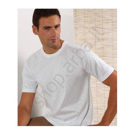 T-shirt giro collo filo di Scozia qualita' superiore 410003
