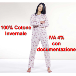 Tutone IVA 4% CON CERTIFICAZIONE femminile autunno inverno per anziani cotone 100% con cerniera posteriore peso medio art. 1002
