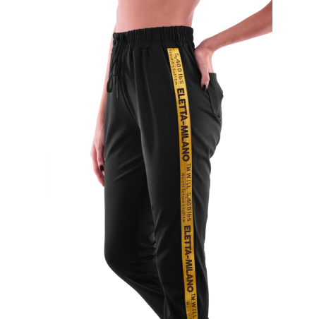 Pantalone donna lucido con banda laterale TM WILL 5,400 lbs ELETTA MILANO 104