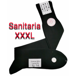 Calza sanitaria lunga senza elastico cotone soft XXXXL. Adatte per diabetici e piedi sensibili.