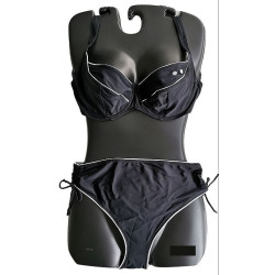 Bikini con reggiseno non imbottito con ferretto coppa D spalline regolabili e slip alto regolabile Lilly FL13U